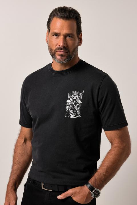 Immagine prodotto JP1880 T-shirt dal look vintage con stampa sul petto e mezze maniche, fino alla tg. 8XL (XXL)