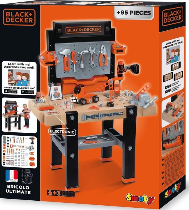 Actual product image Smoby Black + Decker Super Workbench Center