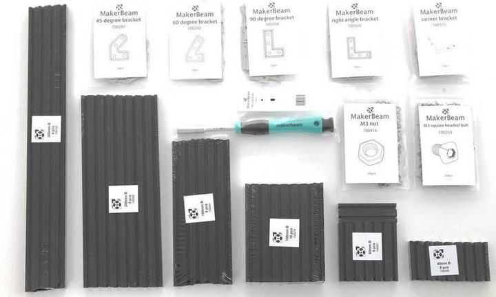 Actual product image MakerBeam Regular Starter Kit (Raspberry Pi, Various, Construction kit)