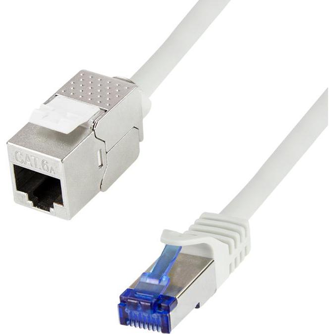 LogiLink Konsolidierungspunkt-Patchkabel, Kat.6A, 15 m (S/FTP, CAT6a, 15 m), Netzwerkkabel