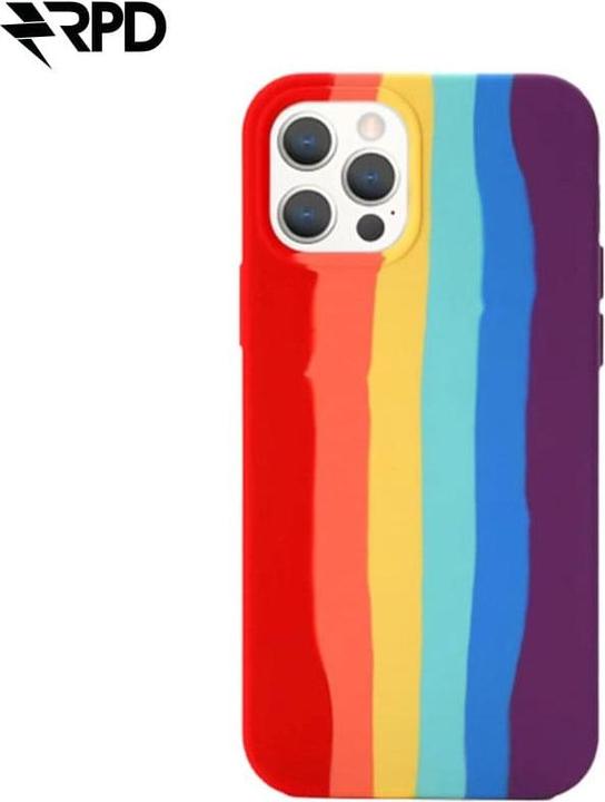 Produktbild RPD iPhone 12 Pro Max - Silicone Case Rainbow - Regenbogen-Muster (Apple iPhone 12 Pro Max)