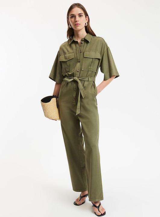 Image du produit La Redoute Collections Jumpsuit mit kurzen Ärmeln (50)