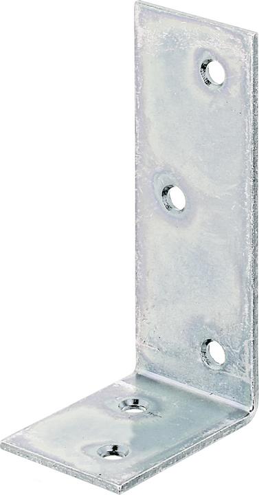Actual product image GAH Beam angle L80x40 mmmm width 30 mm uneven-legged steel raw galvanised yellow galvanised (Beam angle, 20 pcs.)
