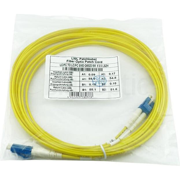 Thumbnail - BlueOptics CAB-SMF-LC-LC-1 kompatibles LC-LC Singlemode Patchkabel 1 Meter, Transceiver, Gelb