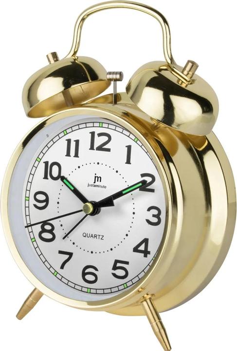 Image du produit LoWell Justaminute JA7041G réveil à quartz Or, Blanc