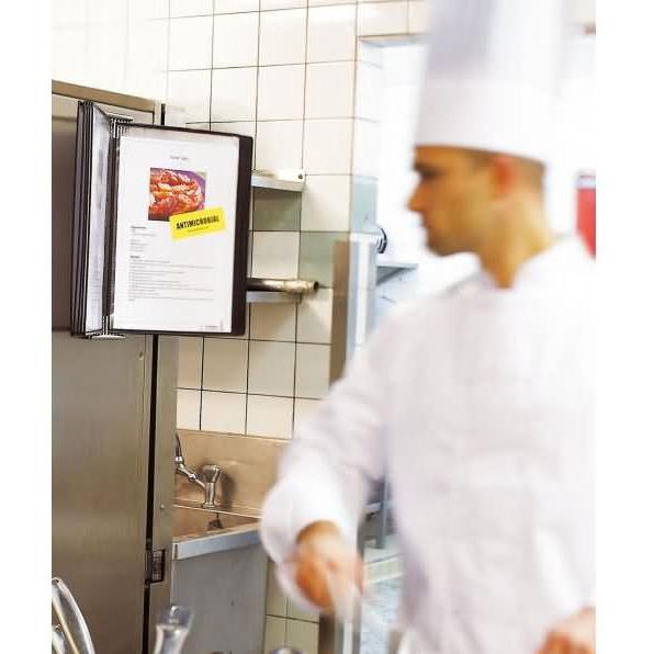 Thumbnail - Tarifold, Informationsschild, Wand-Sichttafelsystem 424107 DIN A4 schwarz mit 10 St. Sichttafeln