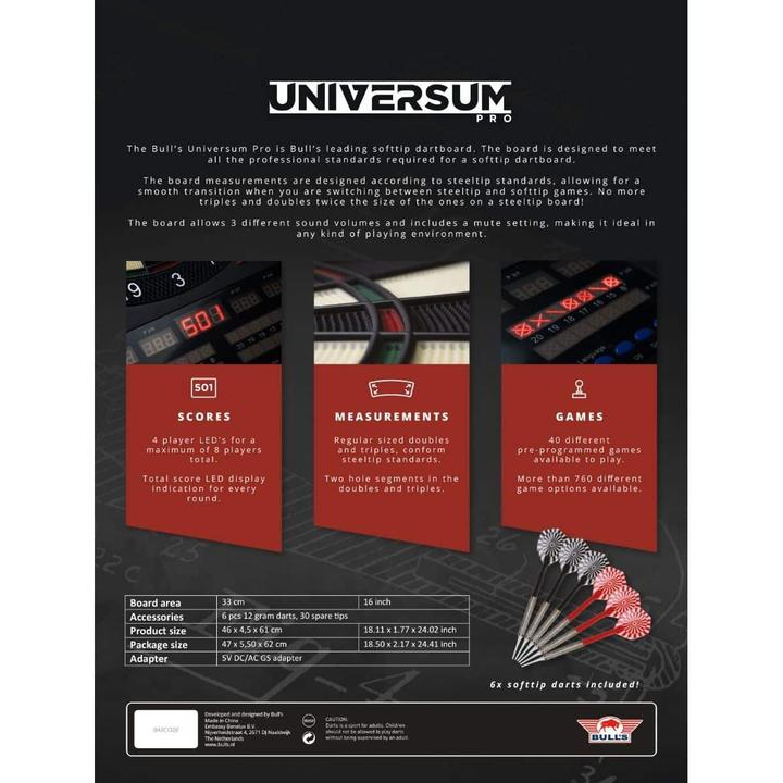 Image du produit Bulls NL Universum Pro Softtip Board bleu
