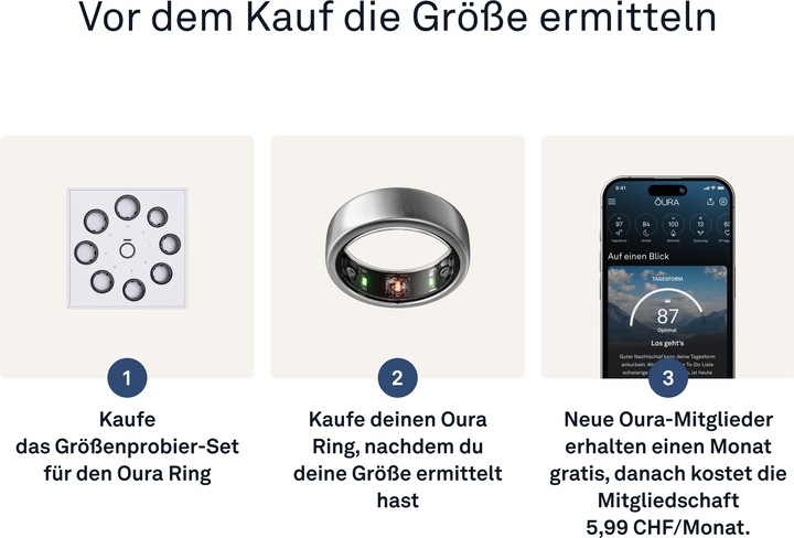 Image du produit Oura Ring Gen3 Horizon (10, Titane brossé)