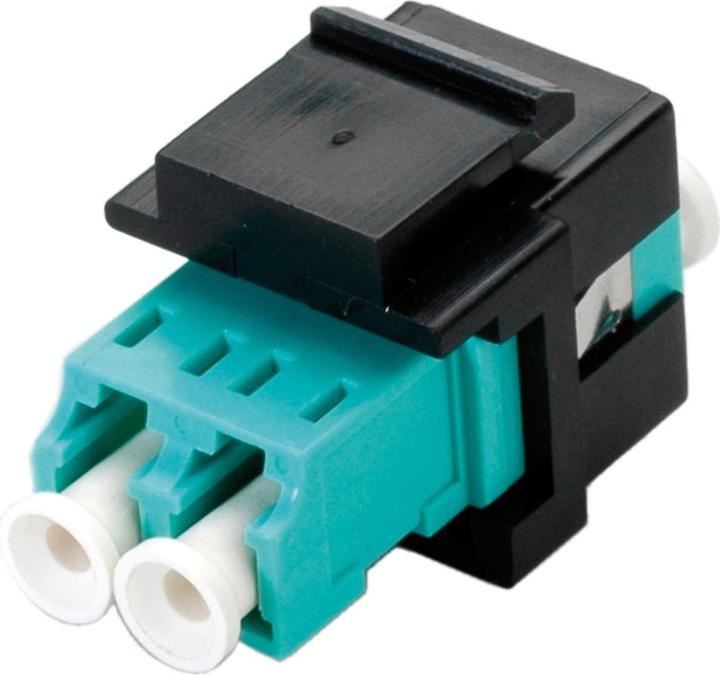 Actual product image Secomp ROLINE FO Keystone Jack, OM3, LC, M-M, Duplex (Keystone module)