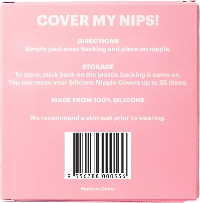 Image du produit Booby Tape Nippelcover Clear aus Silikon, 1 Paar (Une unité par pack, Taille unique)