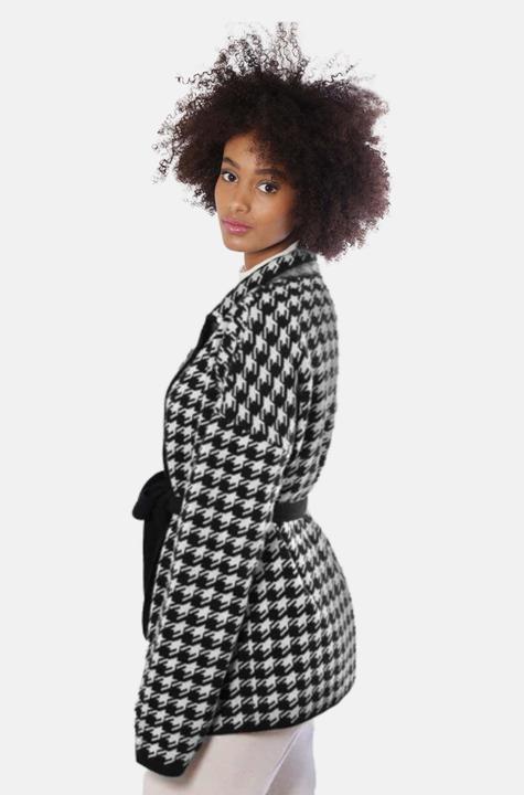 Produktbild Bellemere Cardigan Two-Tone Cashmere-Merino Houndstooth (M)