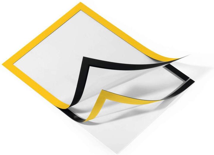 Actual product image Durable 2 magnetic frames self-adhesive DURAFRAME® yellow