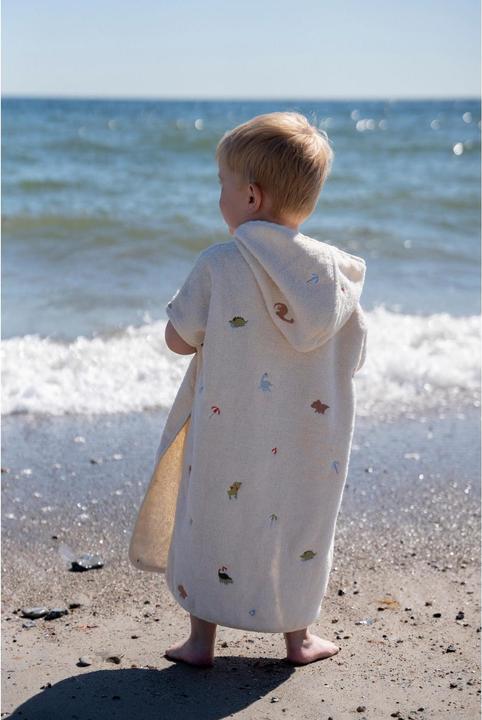 Produktbild Filibabba Badeponcho mit Stickmuster GOTS - Dino Beach