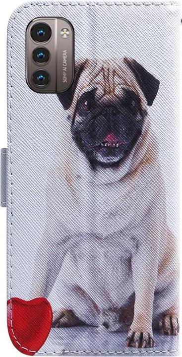 Actual product image Cover-Discount Nokia G11 / G21 - Leather Case Dog (Nokia G11, Nokia G21)
