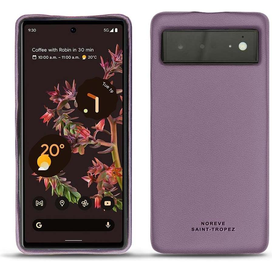 Noreve Lederschutzhülle (Google Pixel 6), Smartphone Hülle, Violett