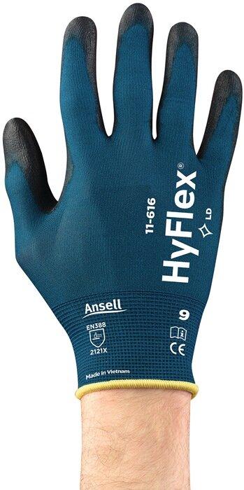 Produktbild Ansell Handschuhe HyFlex® 11-616 Grösse 10 grünblau/schwarz EN 388:2016 PSA-Kategorie II (12)