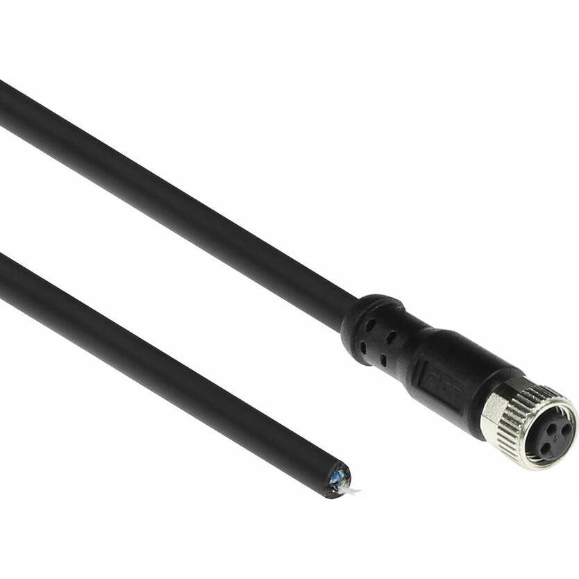 ACT Industrial 1.50 meters Sensor cable M8A 3-pin female to open end, Ultraflex Xtreme TPE cable, shield, Elektronikkabe...