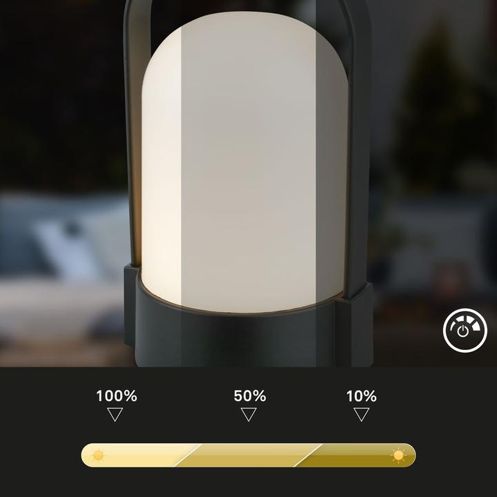 Image du produit Briloner ASA Akku LED Tischleuchte - Touchdimmer - Schwarz