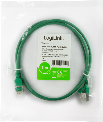 Immagine prodotto LogiLink Cavo di rete (STP, CAT6a, 0.30 m)