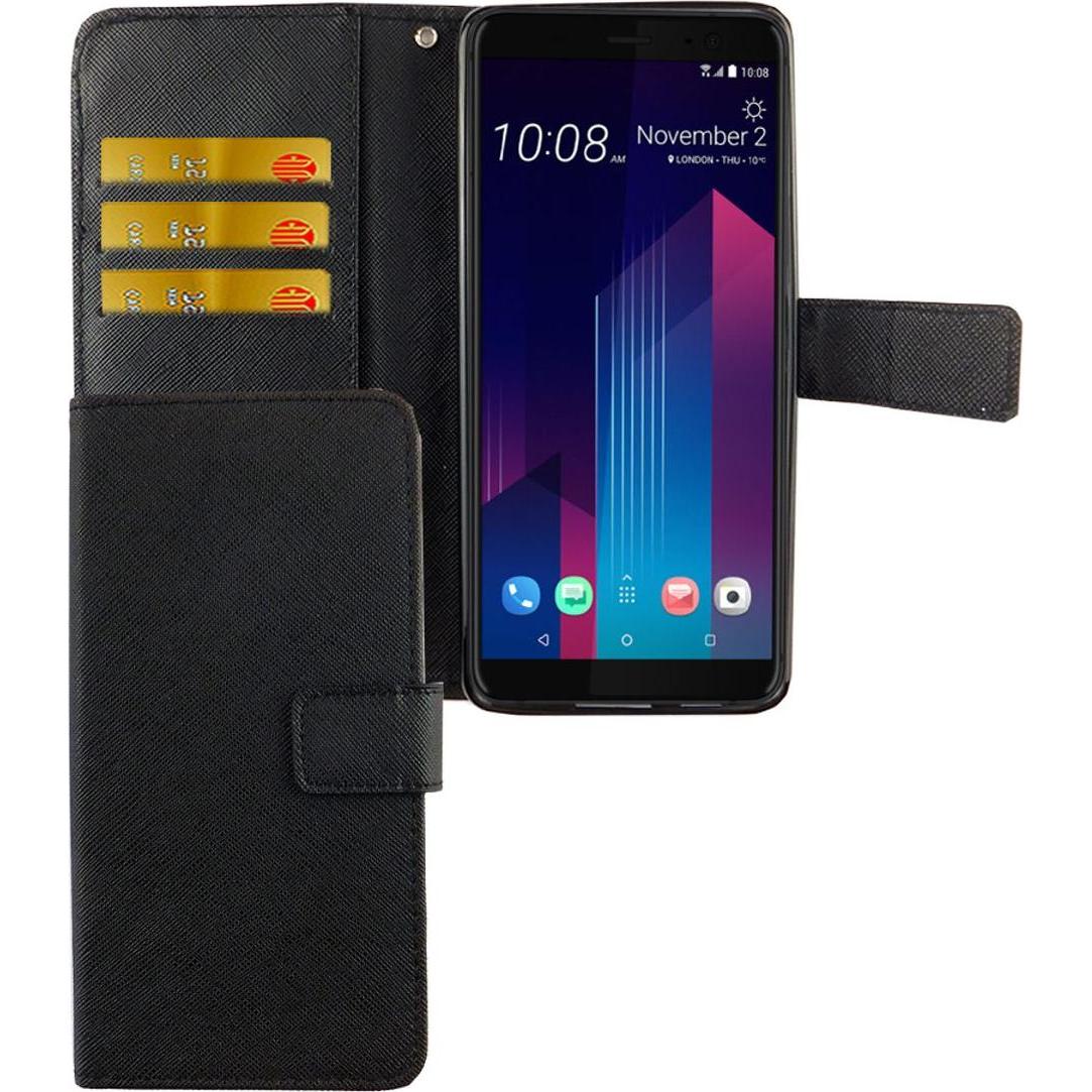 König Design Hülle Handy Schutz für HTC U12 Plus Case Cover Tasche Wallet Etui Handyhülle Neu (HTC U12+), Smartphone Hül...