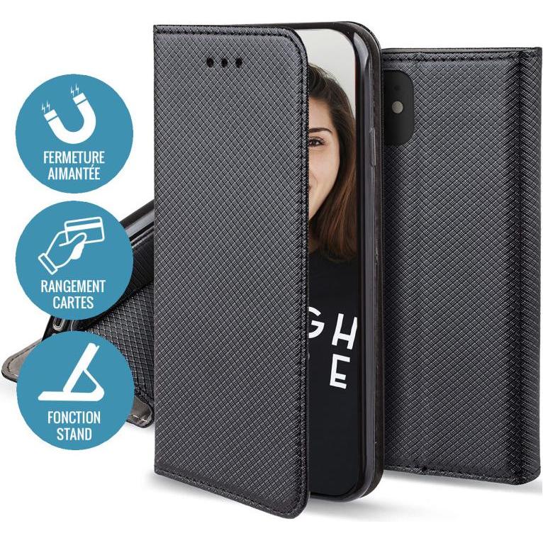 Thumbnail - OEM Smart Magnetic Case für Xiaomi 13 Lite / Civi 2 schwarz (Xiaomi 13 Lite), Smartphone Hülle, Schwarz