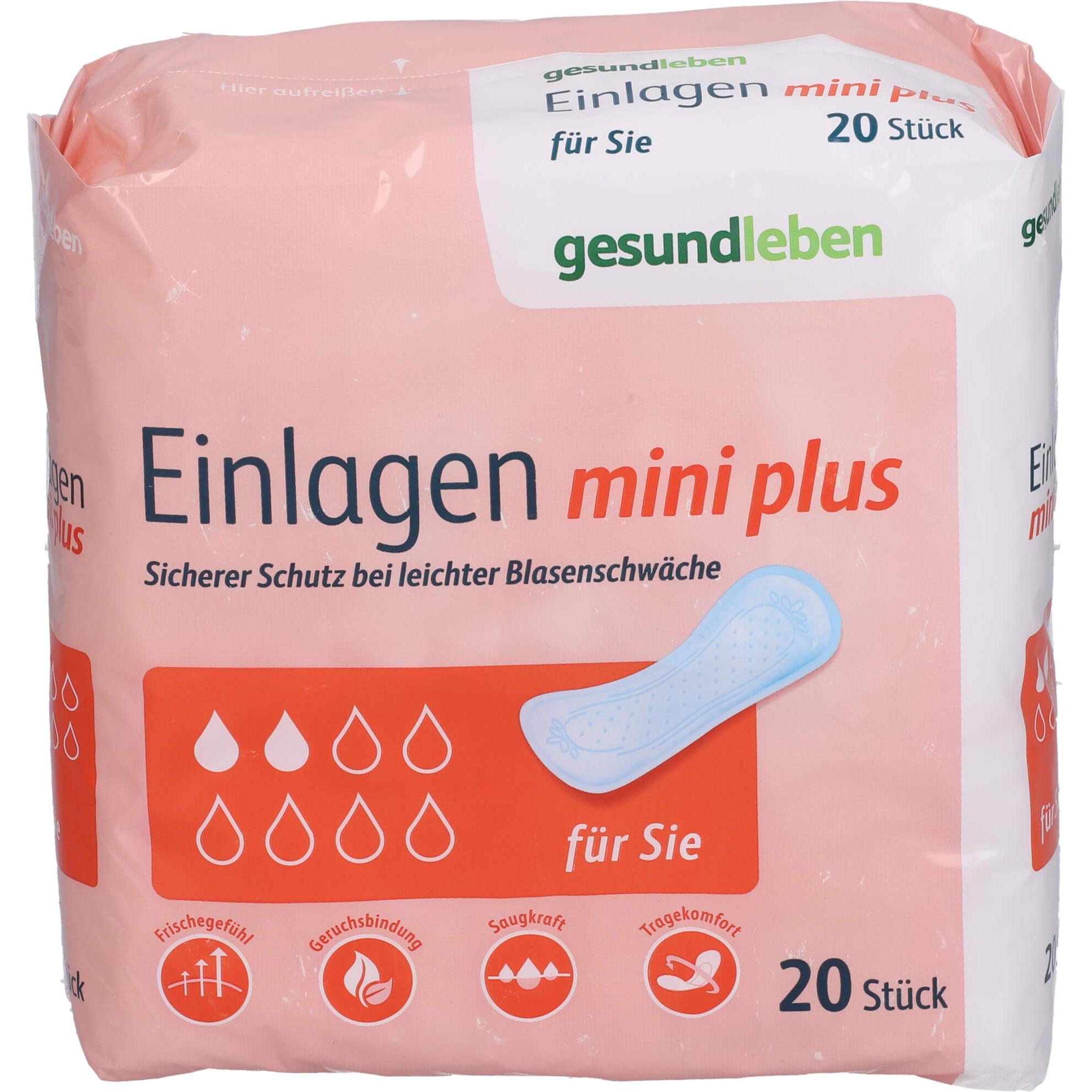 Gesund & Leben, Inkontinenzhygiene, Gesund Leben Einl Mini Pl, 20 St (20 x, Mini)