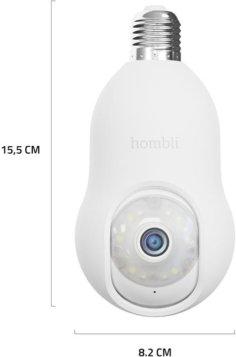Actual product image Hombli Bulb Cam (2560 x 1440 Pixels)
