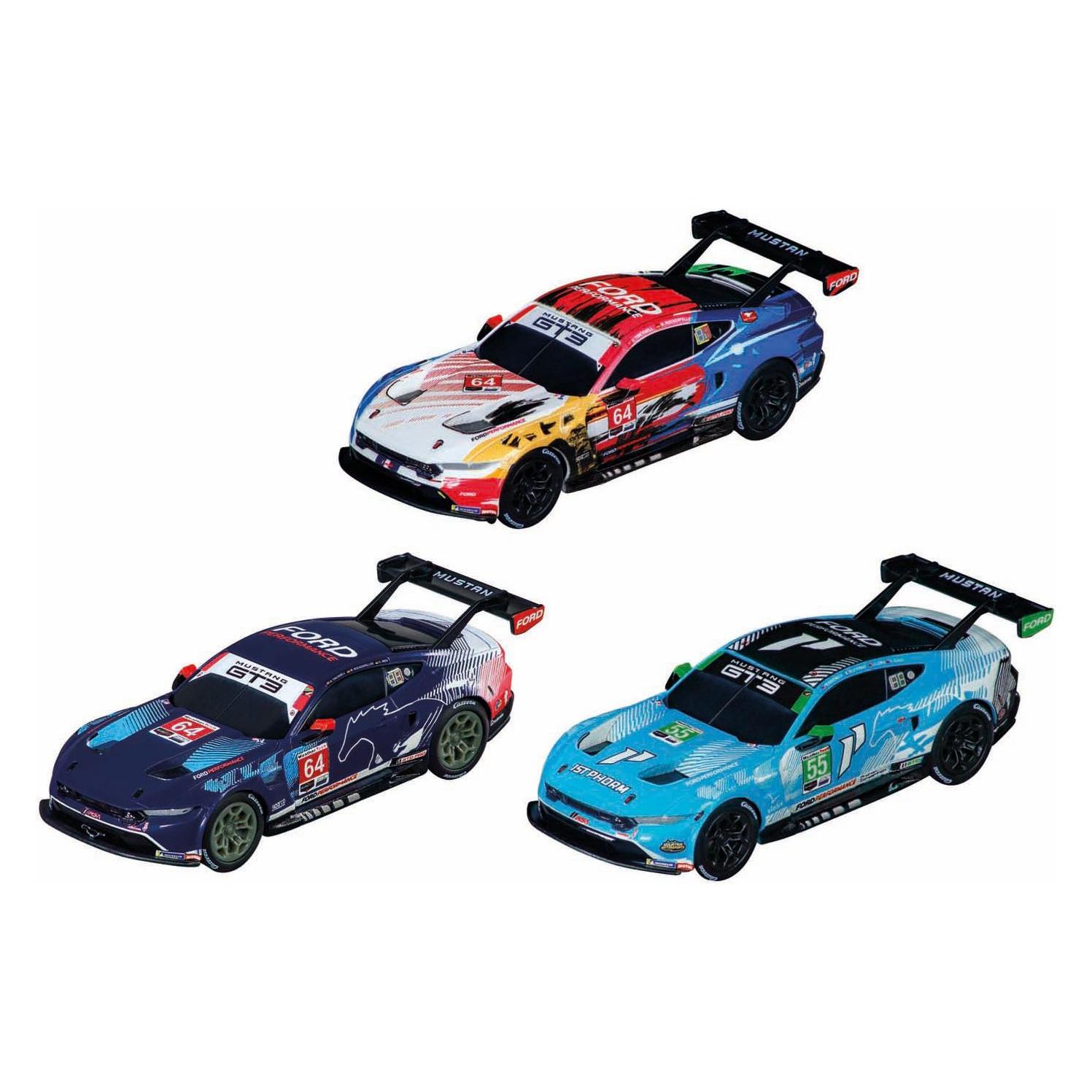 Carrera Rückziehfahrzeug Pull & Speed Ford Mustang GT3 Pack Of 3, 1, 43, 15813033