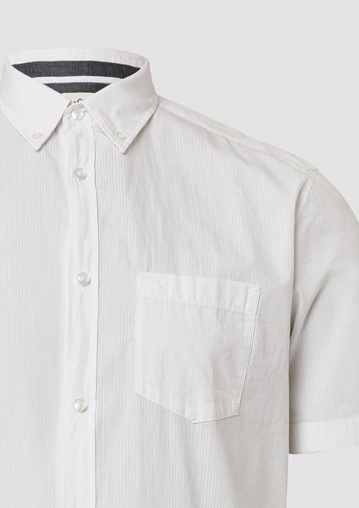 Actual product image S.Oliver Hemd Kurzarmhemd mit Waschung und gewebtem Tape (XXL)