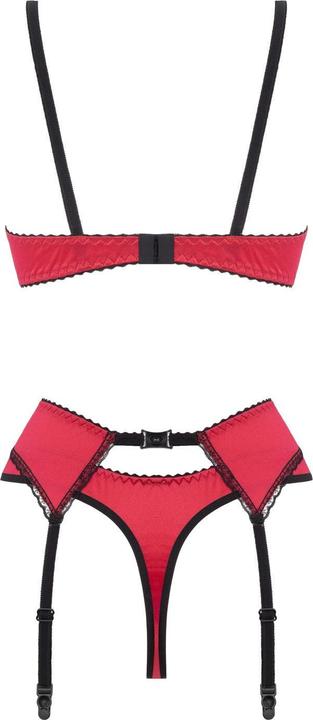 Produktbild Christine Le Duc Christine 3teiliges Set Offener BH & Schrittfreier Slip Gush (M)