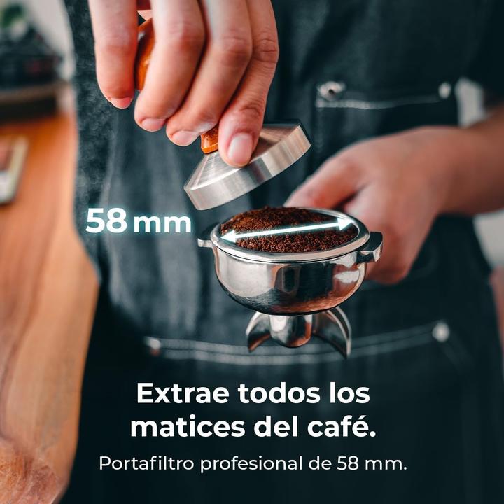 Actual product image Cecotec Professional E61 Espresso Machine with PID Control, Dual Outlet, and 15 Bar Pressure