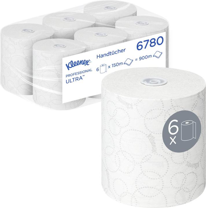 Produktbild Kimberly-Clark KLEENEX ULTRA Hand Towels Roll White F1 (6 x)
