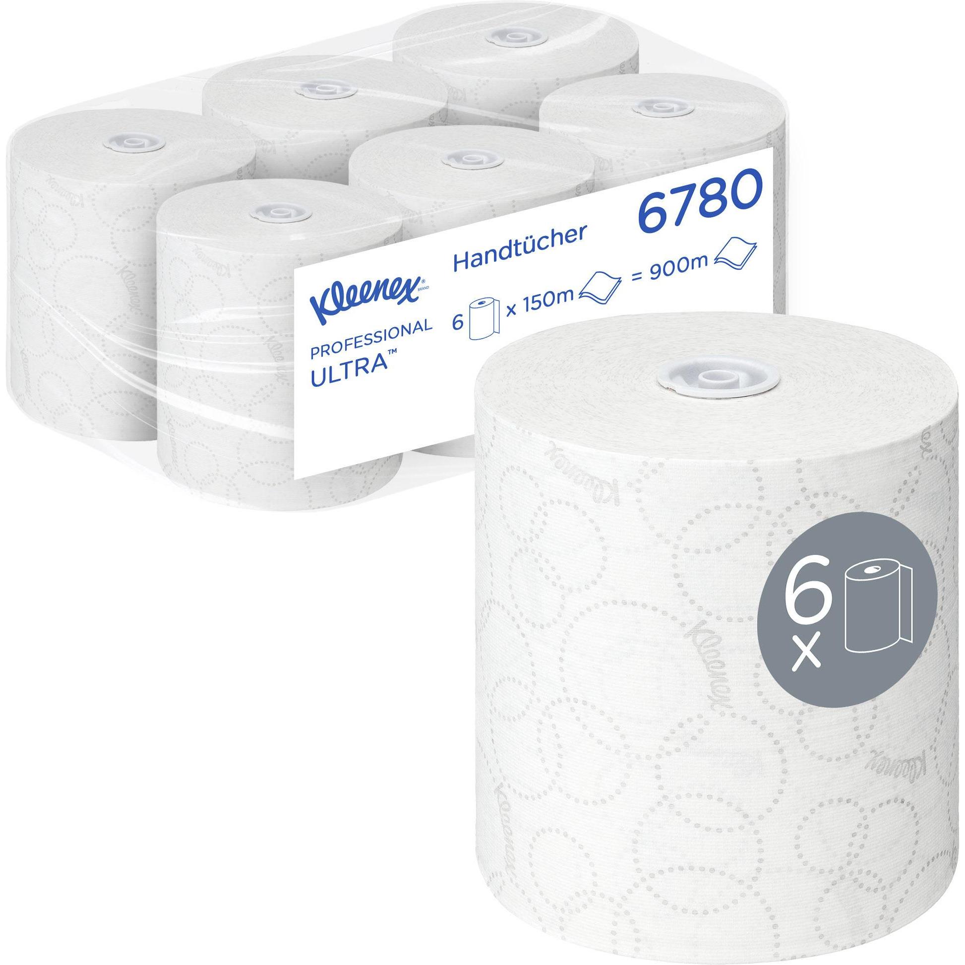 Kimberly-Clark KLEENEX ULTRA Hand Towels Roll White F1, Carta da cucina, Bianco