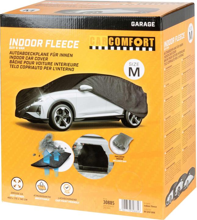 Produktbild CarComfort Autoplane Indoor Fleece, PKW-Abdeckplane SUV Gröe M grau/schwarz