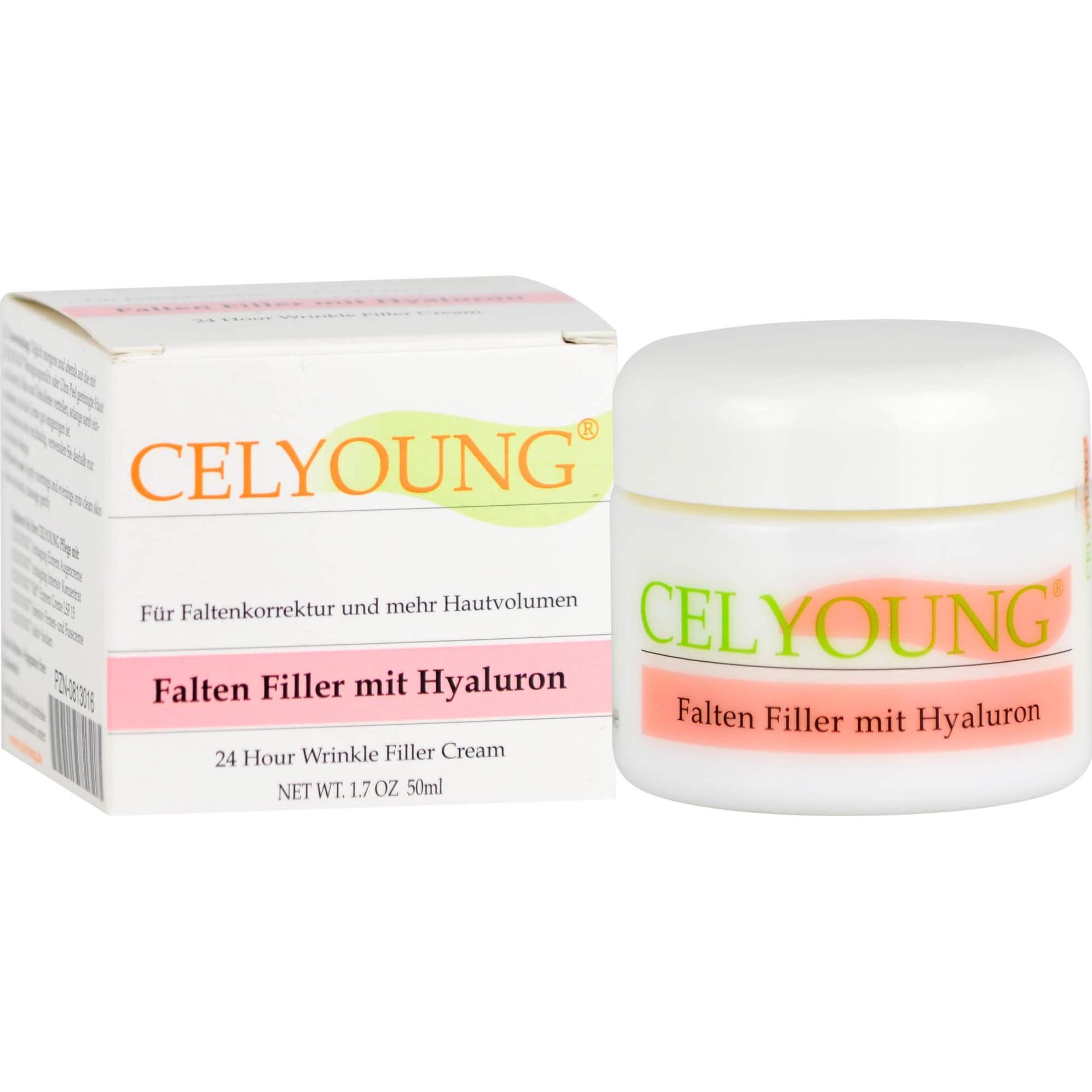 Thumbnail - Celyoung, Gesichtscreme, Falten Filler mit Hyaluron Creme, 50 ml Creme (50 ml, 24h Creme)