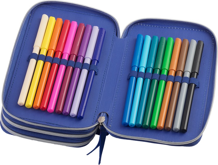 Actual product image Faber-Castell Triple Decker pencil case dinosaur (573041)
