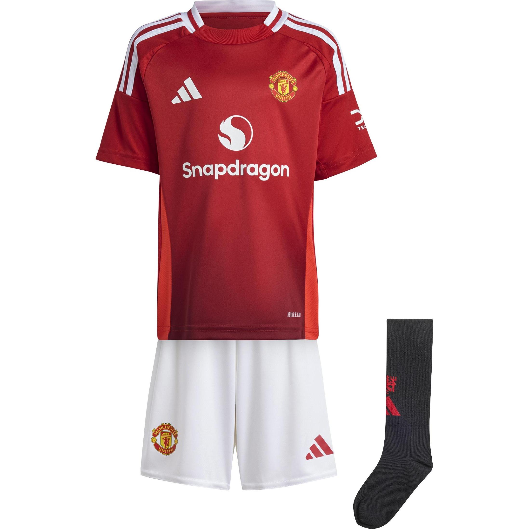 Adidas, Maglietta calcio, Set di maglie del Manchester United per bambini (110), 110