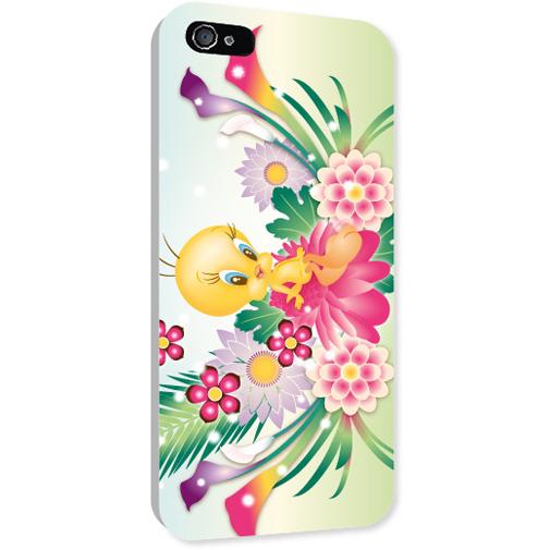 Warner Bros Cover Tweety Flowers iPhone 4/4S (Apple iPhone 4, Apple iPhone 4s), Cover smartphone
