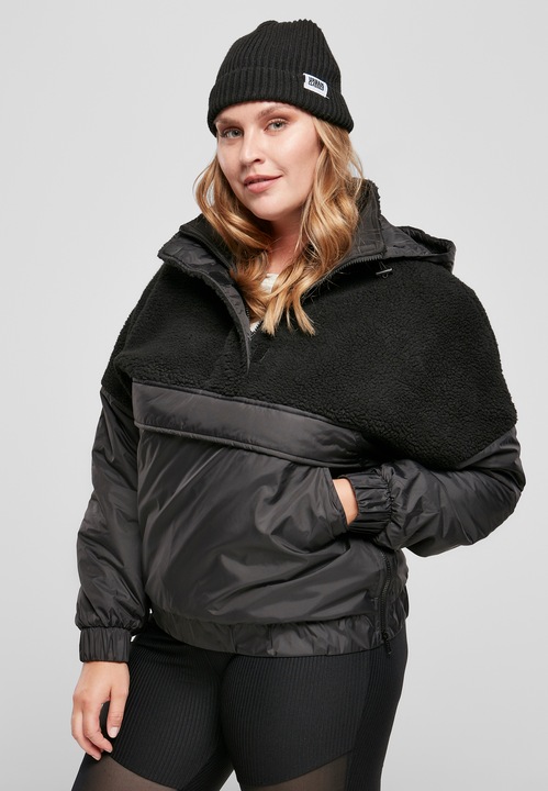 Image du produit Urban Classics Ladies Sherpa Mix Pull Over Jacket (3XL)