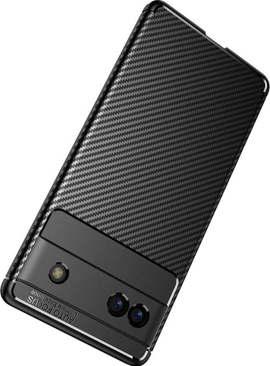 Actual product image Screenguard Google Pixel 6a Cover Carbon Design TPU Case (Google Pixel 6a)