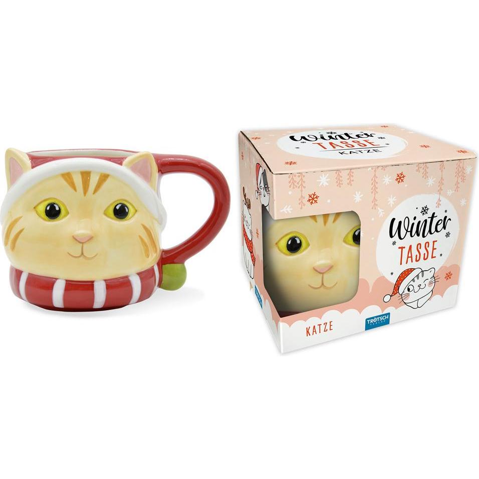 Trötsch, Tasse, Wintertasse Katze klein (230 ml)