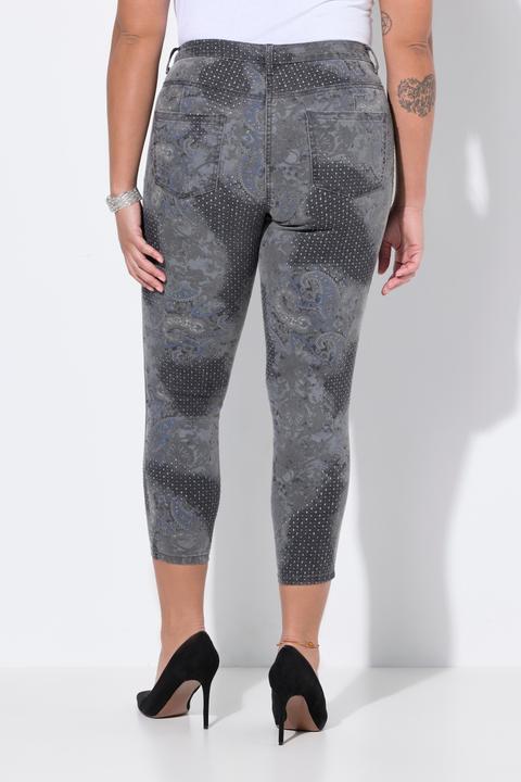 Produktbild Miamoda Skinny-Jeans, Slim Fit, Print mit Ziersteinchen (44)