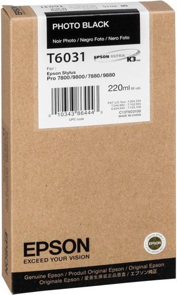 Actual product image Epson T6031 (PBK)