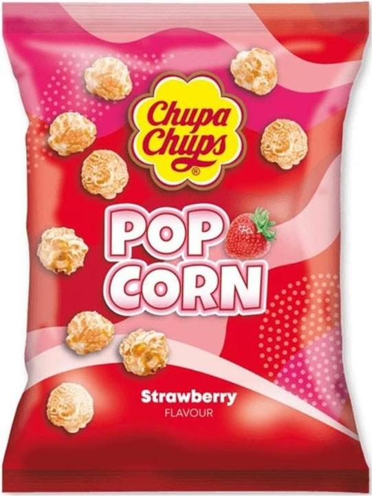 Chupa Chups Popcorn Strawberry 90 g, Produkttyp: Popcorn (90 g)