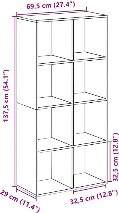 Produktbild vidaXL Luza (69.5 x 29 x 137.5 cm)