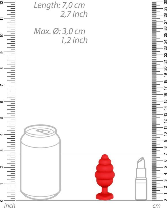 Produktbild Ouch! Regular Ribbed Diamond Heart Plug