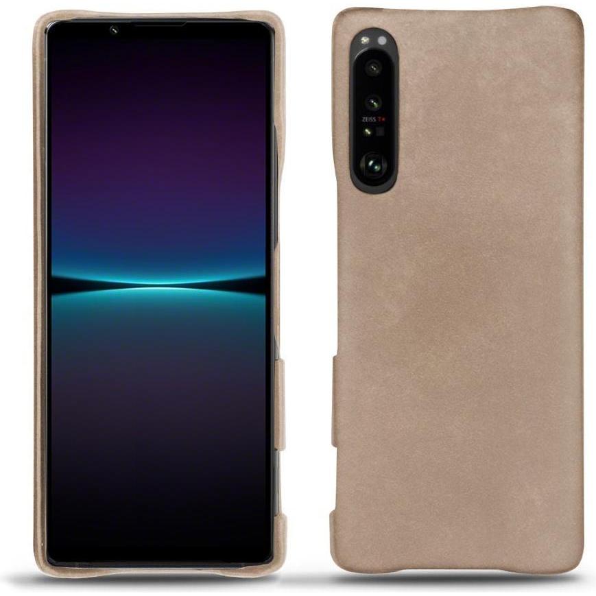 Thumbnail - Noreve Lederschutzhülle (Sony Xperia 1 IV), Smartphone Hülle, Beige