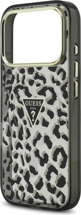 Produktbild Guess - Leopard Glitter MagSafe (GUHMP17LHLEGTGLK) - iPhone 17 Pro - Black (Apple iPhone 17 Pro)