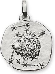 Image du produit Natsumi Schmuck Pendentif Signe du zodiaque Lion en or blanc 18K/750 (Or blanc 750/18 K)