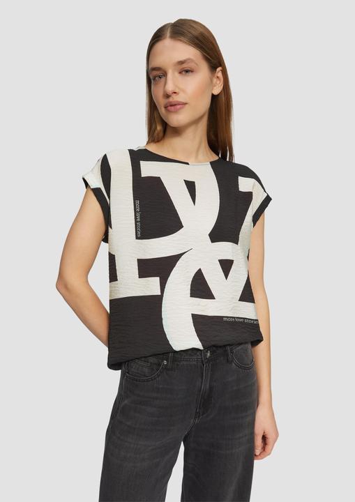 Actual product image S.Oliver T-Shirt T-Shirt im Fabricmix mit vorderseitigem Print (38)